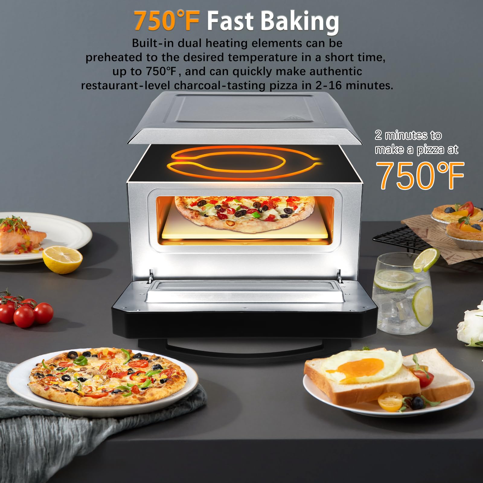 K*b様 4.3.8 動作品　Electric Pizza Oven 訳あり　ピ Amazon.com: Electric Pizza Oven Indoor, Heats up to 800°F